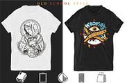 Coronavirus old school tattoo, a Background Graphic by intueri (Thumbnail 7 of 7)