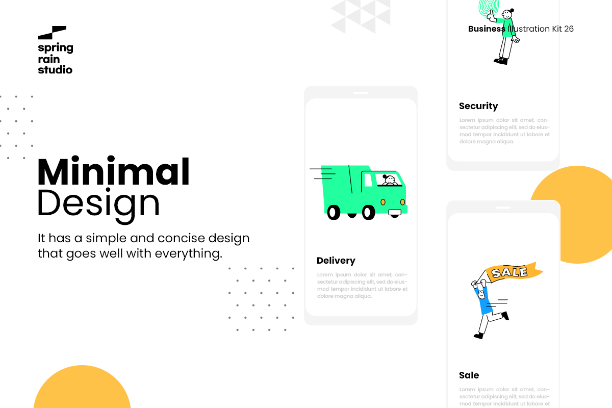 Minimal E-commerce line Illustration, a Person Illustration by springrain studio (Photo 2 of 10)