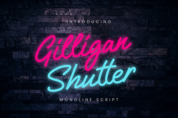 Gilligan Shutter Business Font preview 7