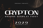 Crypton - A Unique Display Font, a Serif Font by overlaytemplates (Thumbnail 1 of 5)