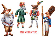 Old Fairy Tale - Watercolor Clip Art, an Animal Illustration by Mashamashastu (Thumbnail 4 of 16)