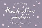 Marshmallow Snowfall Script Font, a Script Font by Dancing with Ink (Thumbnail 1 of 20)