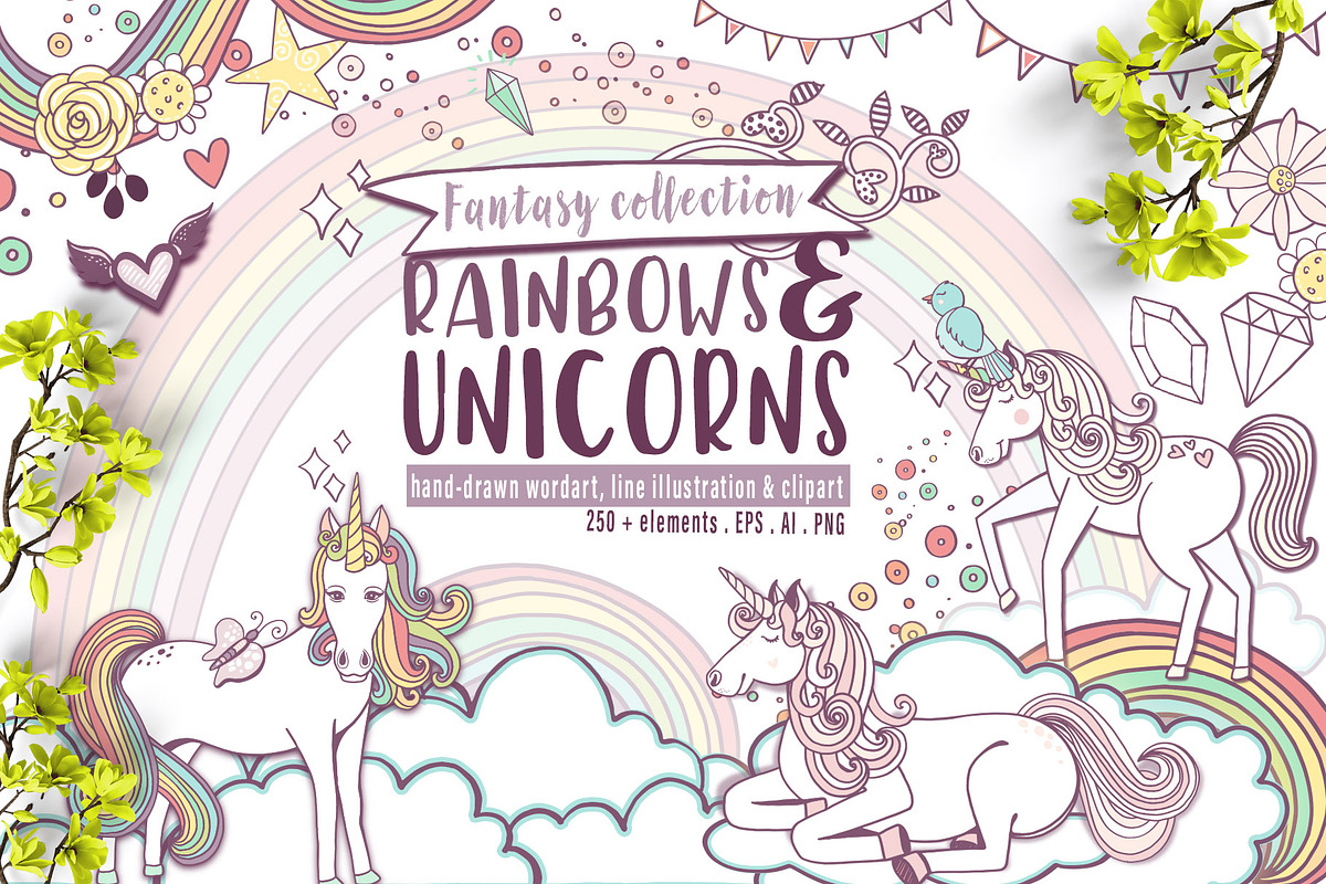 Unicorns and Rainbows, an Animal Illustration by Carrie Stephens Art (Photo 1 of 9)