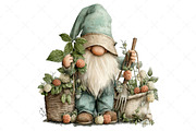 Whimsical Summer Gnome Clipart Png, an Illustration by Craft Nest (Thumbnail 10 of 12)