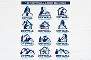 12 Drywall Plastering Logo Bundle, a Branding & Logo Template by Guavanaboy (Thumbnail 1 of 3)