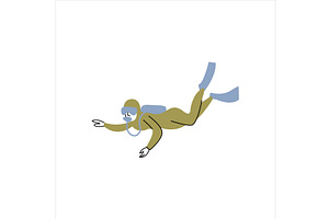Snorkeling. Snorkeling tour in, an Animal Illustration by Mila Di Art