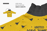 Knitted Kids Jumper Mockup Set, a Hoody Mockup by Country4k (Thumbnail 3 of 4)