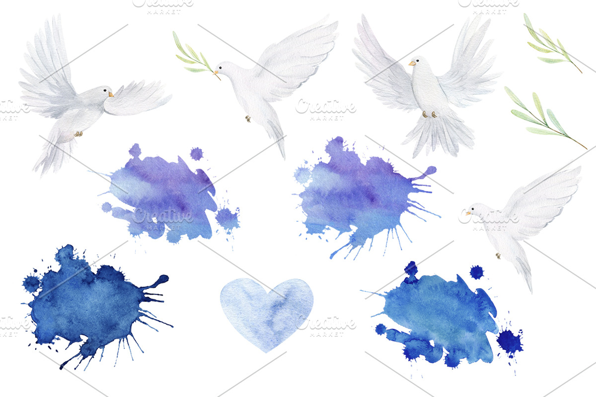 Watercolor Catholic Wooden Cross, a Decorative Illustration by Daryartsy (Photo 3 of 5)