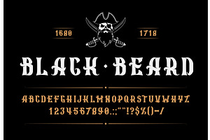 Medieval Pirate Corsair Font