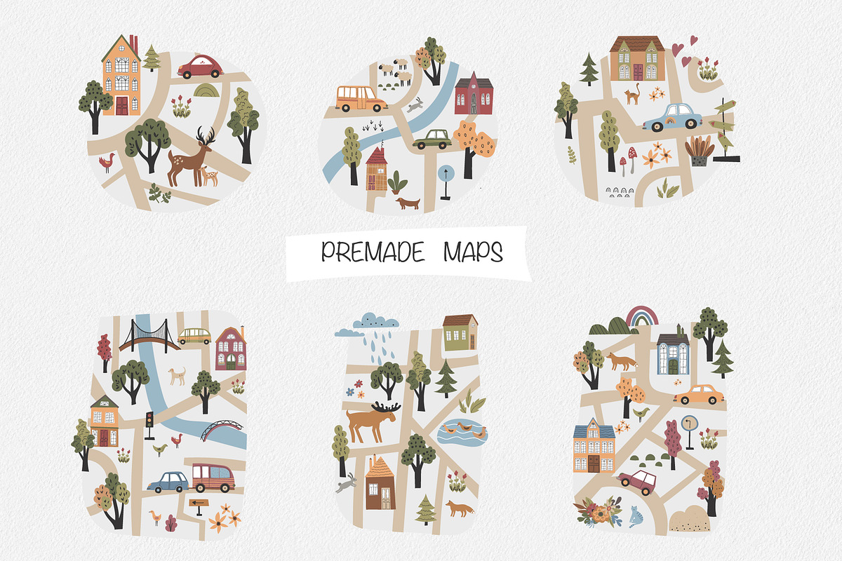 Map Creator, a Decorative Illustration by Little House
