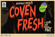Coven Fresh - Horror Font, a Handwritten Font by Remedy667 (Thumbnail 1 of 7)