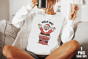 Funny Santa Stuck in Chimney Christm, an Illustration by Daily.Designs (Thumbnail 7 of 10)