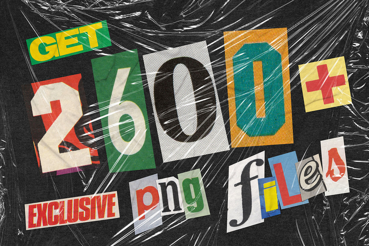2600+ Ransom Note Letters from 1980s, an Object Graphic by Thundr Co. (Photo 2 of 12)