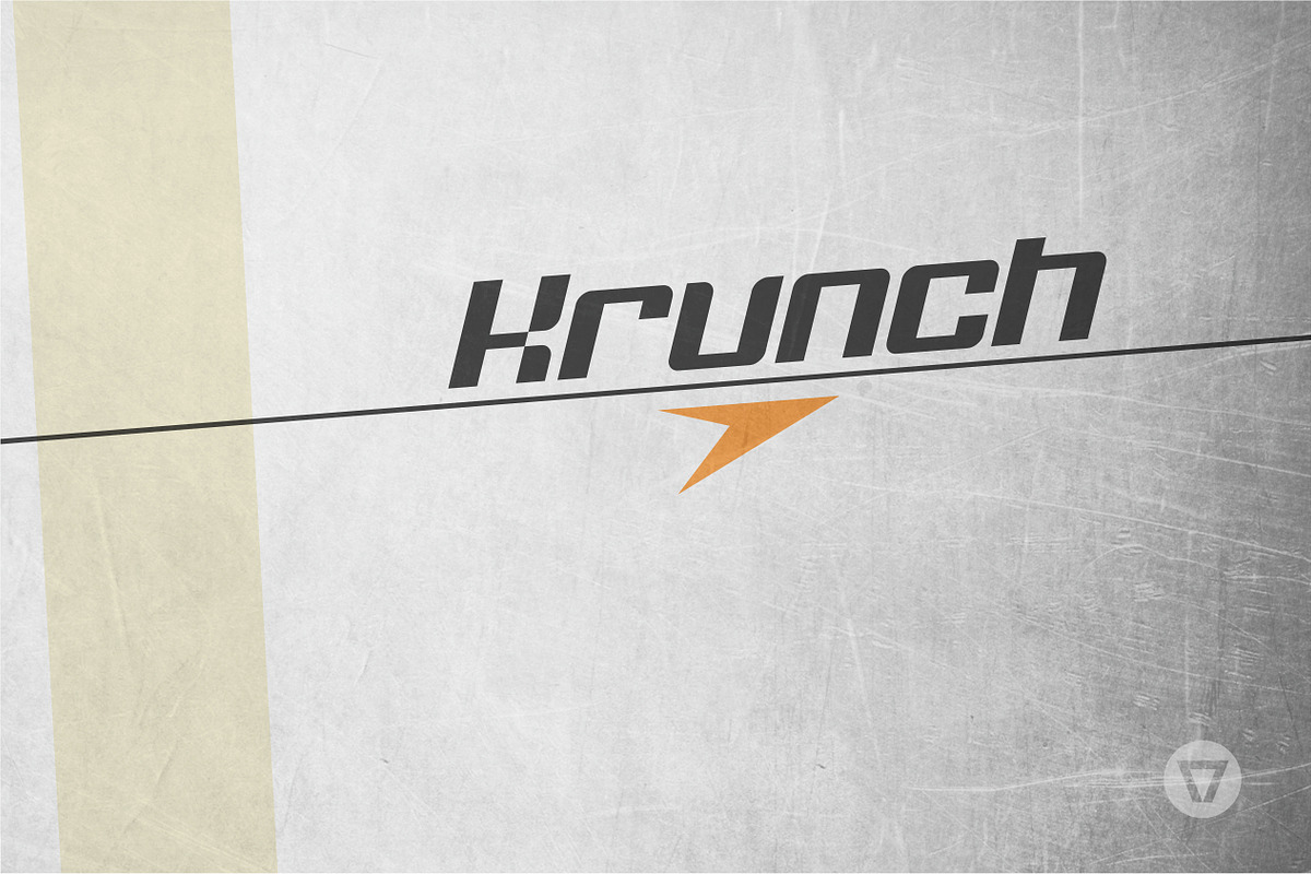 Krunch - Modular techno font