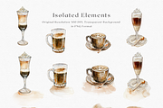 Watercolor Coffee & Stains, a Decorative Illustration by ThaismotaCreativeCo (Thumbnail 4 of 7)