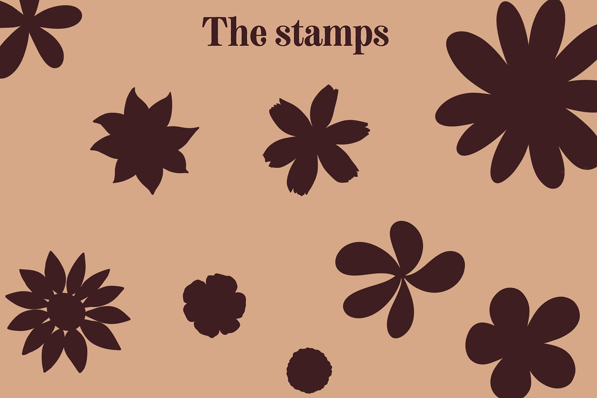 Flower Power Procreate Brushes, a Brush Add-On by Littlefield Design (Photo 9 of 9)