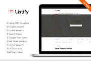 Listify - PSD, a Websites & App Template by VishnuSathyan (Thumbnail 1 of 5)