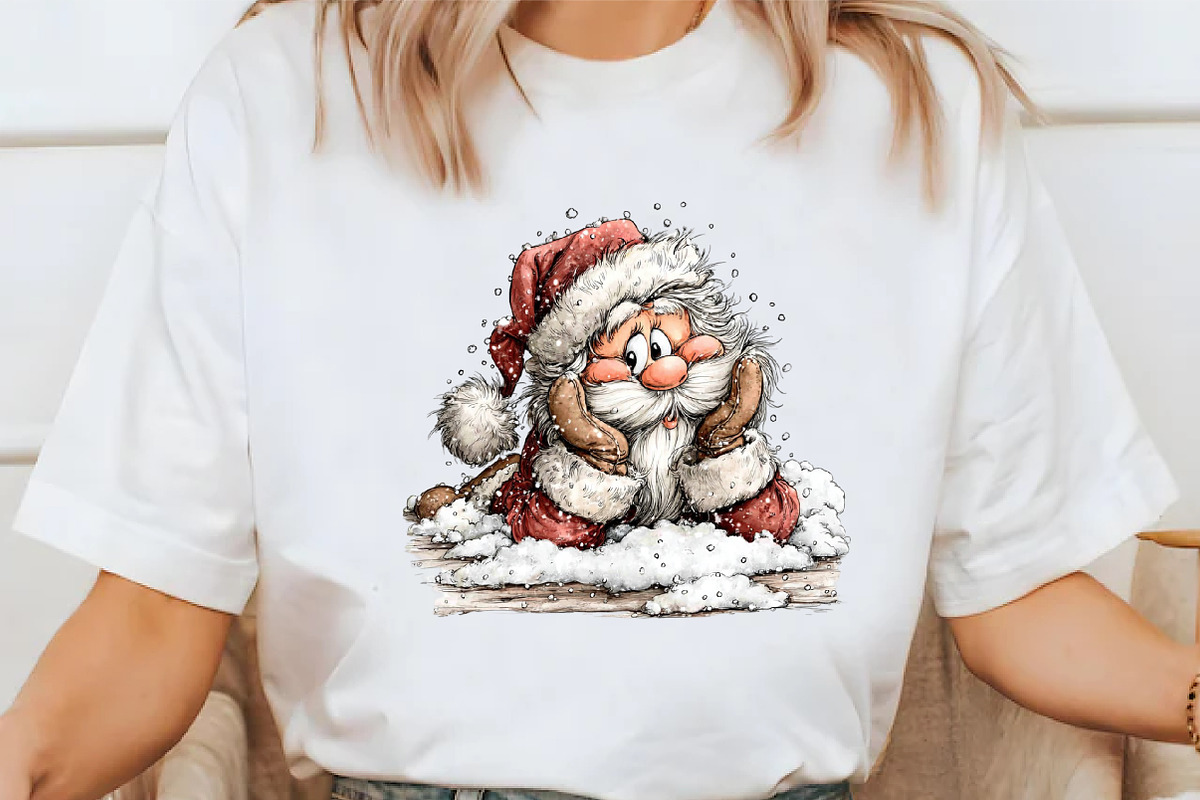 Funny Christmas Santa Clipart, an Illustration by Libby Wishes (Photo 3 of 7)