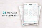 25 Pattern Drawing Worksheets, an Object Graphic by rwgusev (Thumbnail 2 of 8)