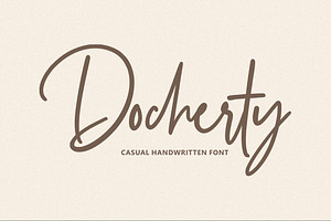 Docherty - Casual Handwritten Font