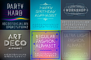 Big Bundle Alphabet & Numbers, a Symbol Font by PREMIUMVECTOR (Thumbnail 5 of 12)