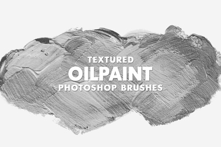 Textured Oil Paint Photoshop Brushes, a Brush Add-On by AB-TheDesigner