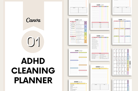 ADHD Cleaning Checklist Bundle
