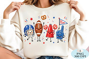 Cute Football Game Day Team PNG, a Seasonal Illustration by Daily.Designs (Thumbnail 2 of 5)