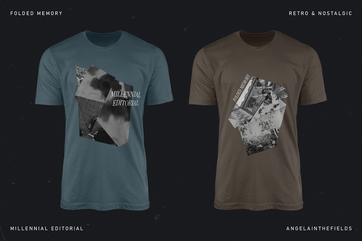 FOLDED MEMORY Retro PSD Kit preview 7