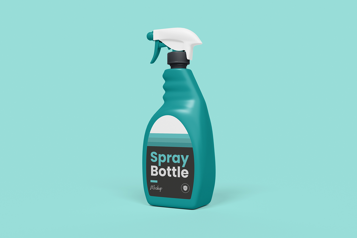 Spray Bottle Product Label Mockup, a Household Mockup by DSNA Mockup (Photo 3 of 5)