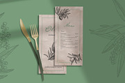 Olives branch. Graphics illustration, a Food Illustration by ON_lineart_store (Thumbnail 3 of 12)
