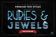 Rubies & Jewels #2 - 15 Text Styles, a Layer Style Add-On by Jonas Stensgaard (Thumbnail 9 of 18)
