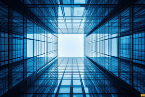 Modern Glass Skyscraper Architecture, a Photo by Pixeness Studio