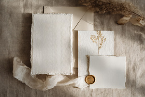Invitation suite, wax seal mockup, a Beauty & Fashion Photo by Virgo Studio