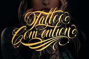Familia Tattoo Lettering Font, a Script Font by Muntab_Art (Thumbnail 5 of 7)