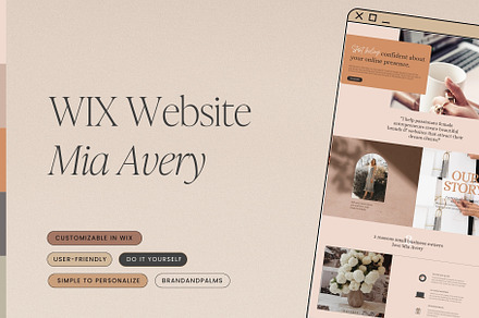 WIX Website Mia Avery, a Wix Template by Brand & Palms