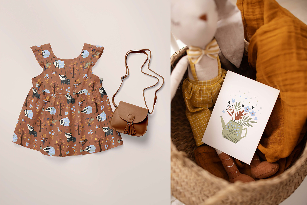 Autumn Baby Animals illustrations, an Animal Illustration by OxanaTally (Photo 14 of 17)