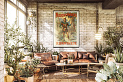 Interior Poster MockUp Set, a Print Template by As Good As Possible (Thumbnail 2 of 7)
