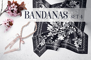 Bandanas silk scarf set 4, a Pattern Graphic by ilonitta (Thumbnail 1 of 3)