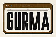 Gurma - Condensed Retro Sans, a Sans Serif Font by Pandeka Studio (Thumbnail 1 of 9)