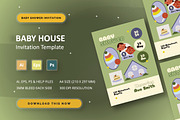 Baby House - Baby Shower Invitation, an Invitation Template by StreaksideStd (Thumbnail 2 of 2)