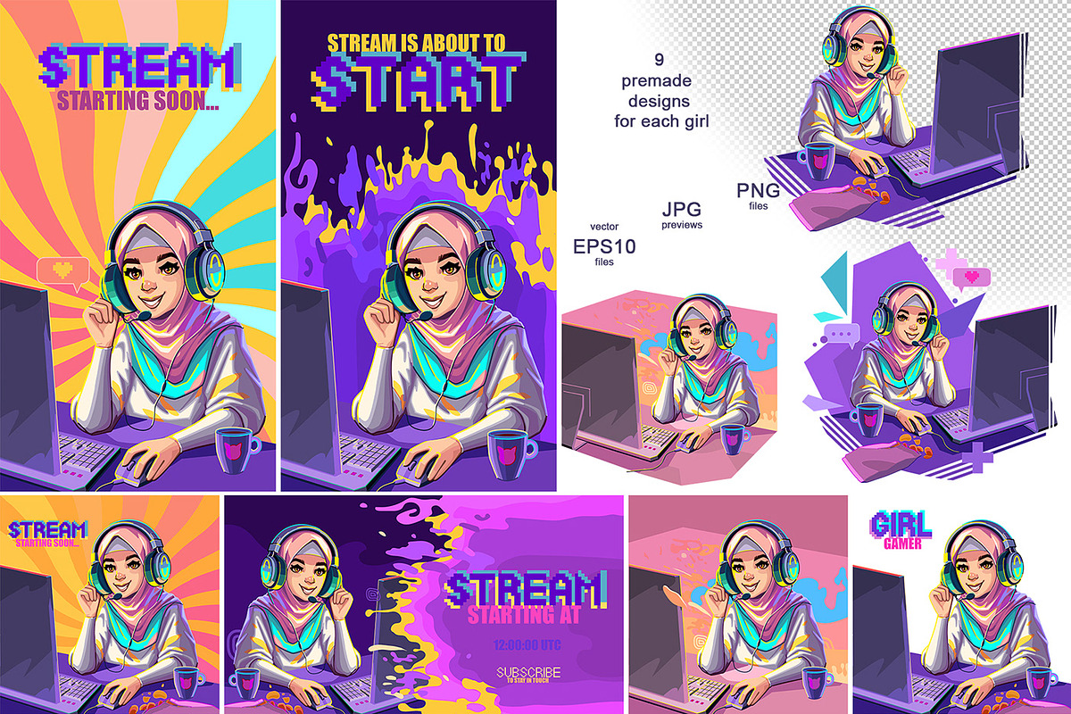 Girls Gamers Vol.1., a Person Illustration by Ekaterina Glazkova (Photo 4 of 10)