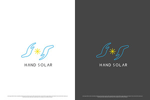 Hand Solar Logo Design Illustration, a Branding & Logo Template by Morvana Crew