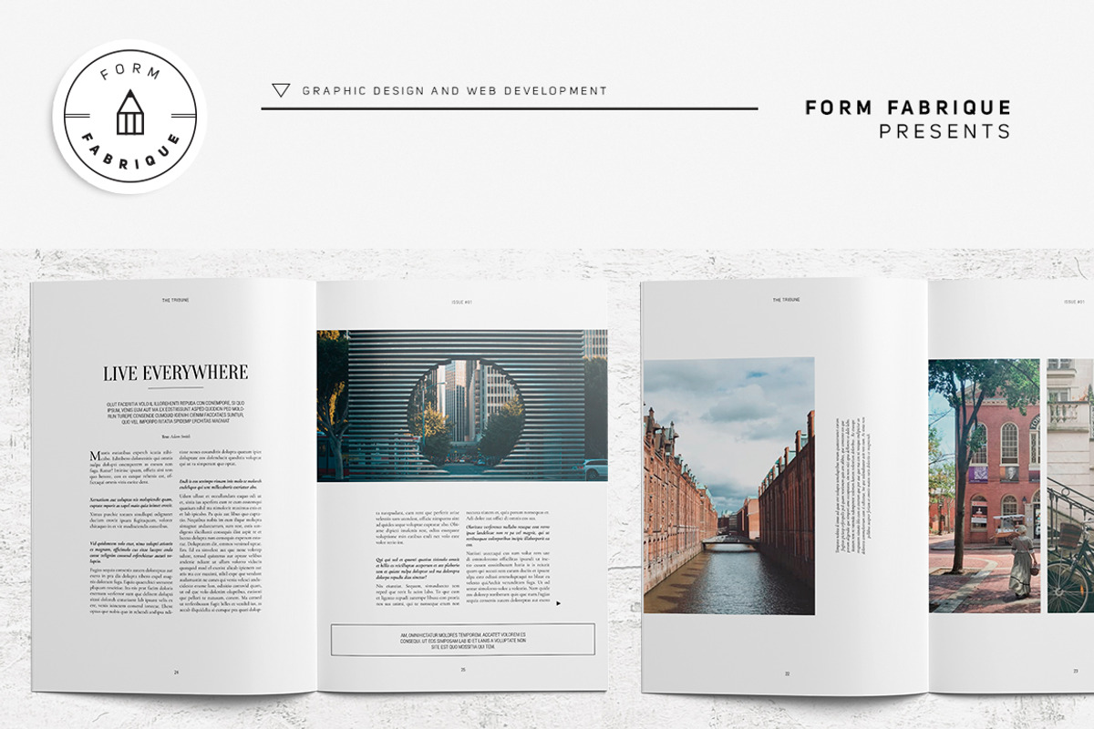 Tribune Magazine, a Magazine Template by Form Fabrique (Photo 16 of 20)