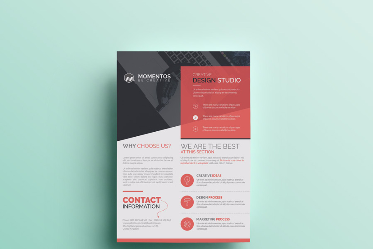 Corporate Flyer Template, a Flyer Template by Momentostudio (Photo 3 of 6)