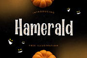 Hamerald - Seasonal Halloween Font, a Font by Typehand Studio (Thumbnail 1 of 9)