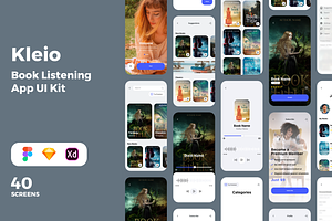 Kleio Book Listening App UI Kit