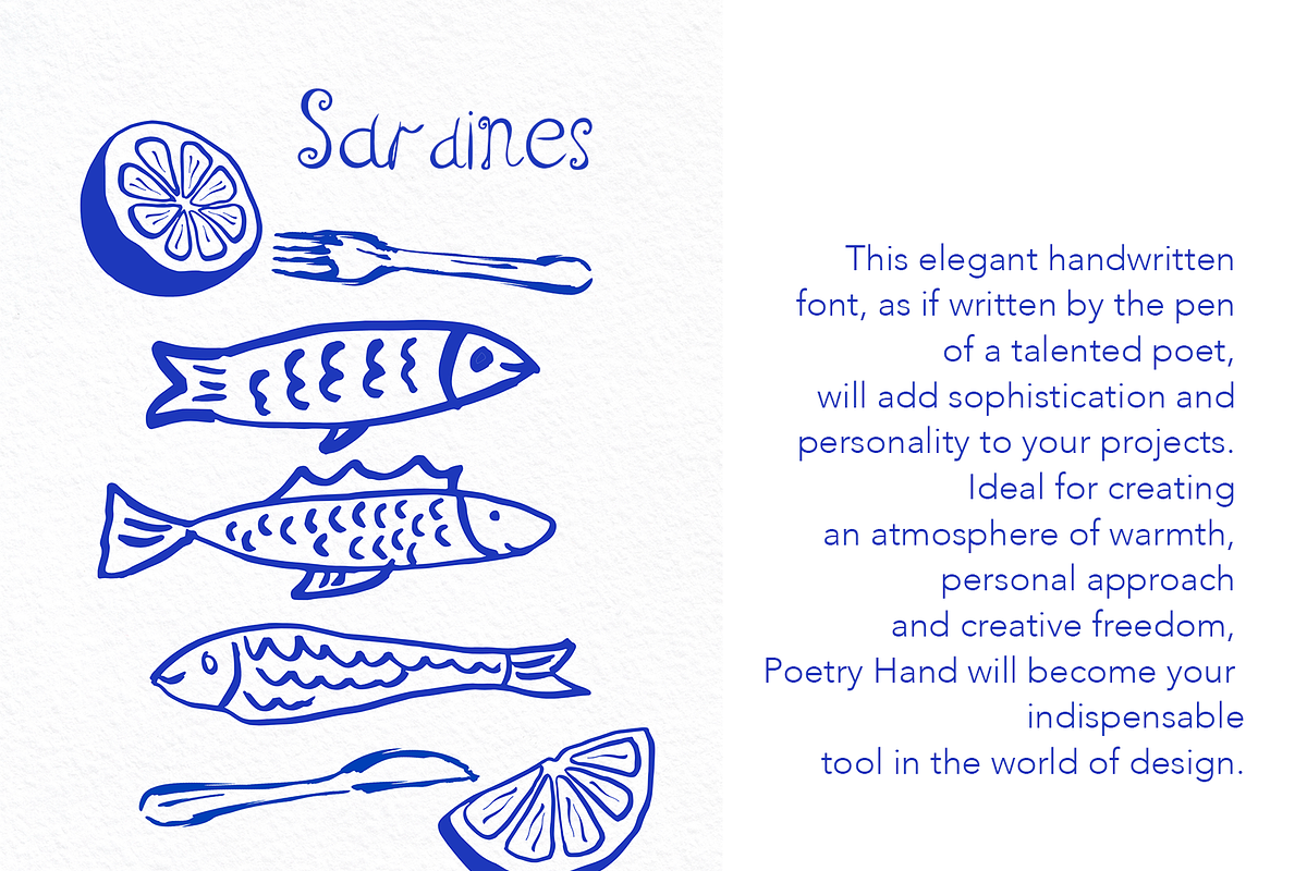 Poetry Hand Handwritten Font, a Font by Kate Creative Studio (Photo 4 of 4)