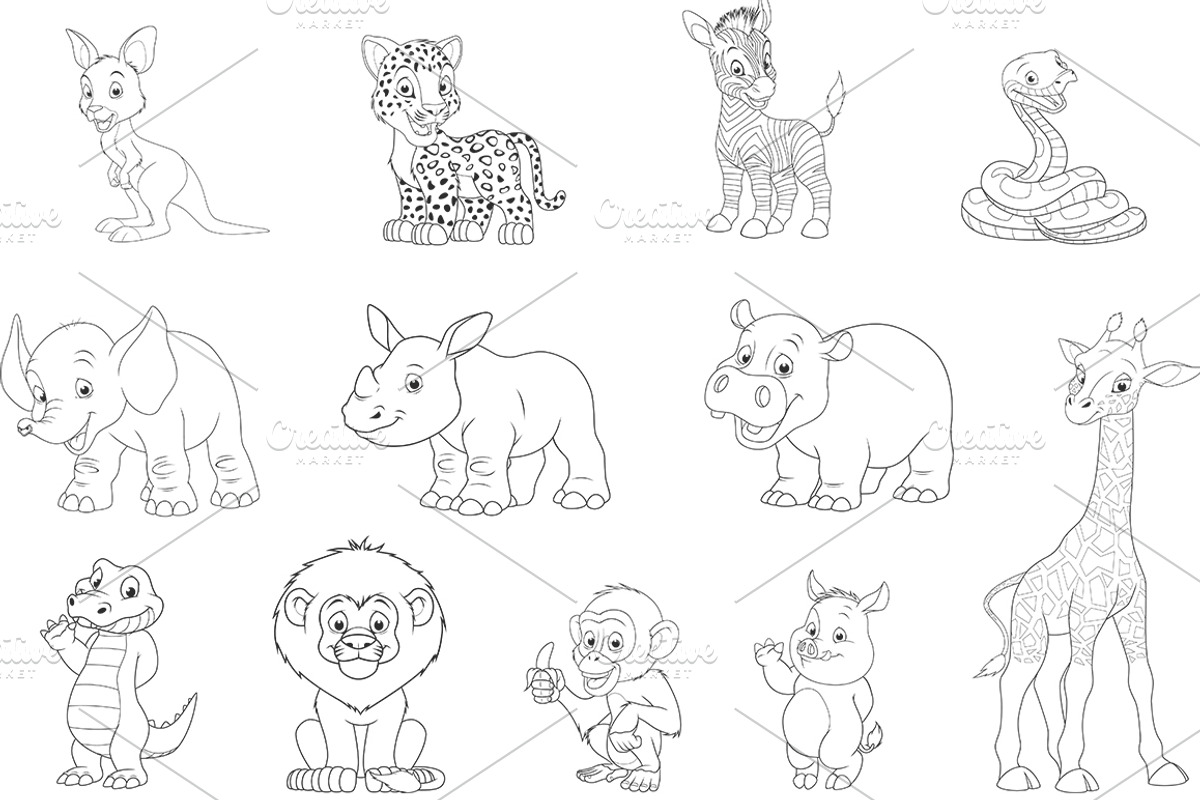 Funny kids animals, an Animal Illustration by Mark2000 (Photo 4 of 4)