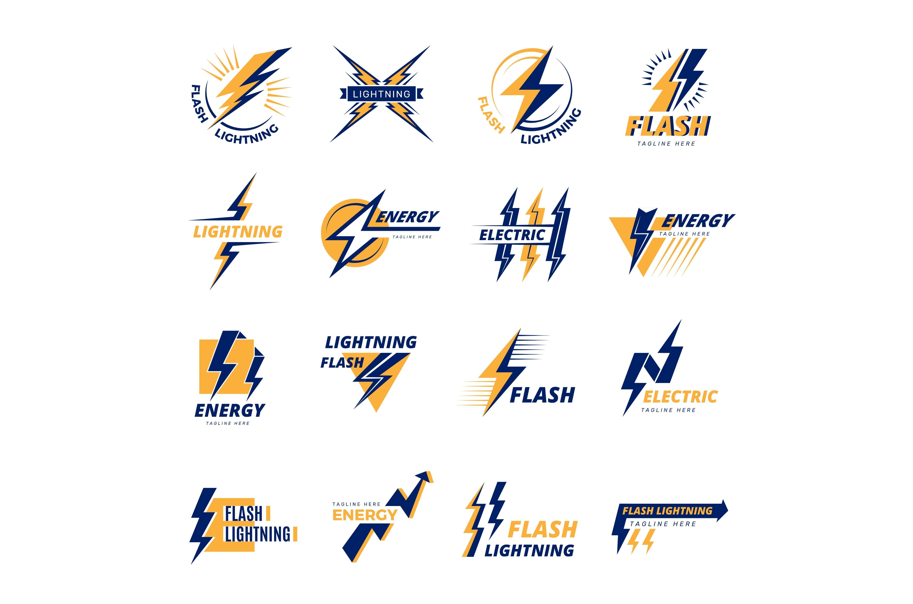 Thunderbolt logo. Power badges with, a Graphic by Onyx